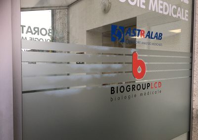 BIOGROUP ASTRALAB Découpes sur depoli